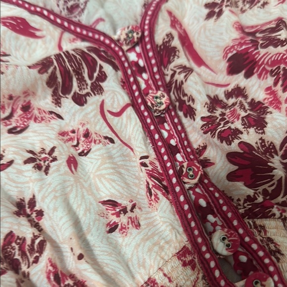 Poupette St. Barth Pink and Red Floral Dress - Picture 3 of 3